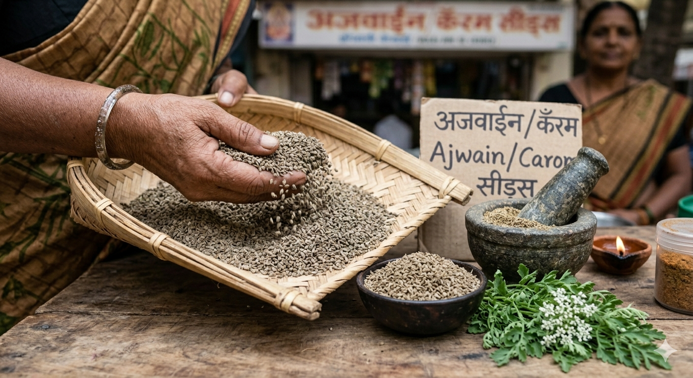 Ajwain Carom Seeds Growing India — Thymol Digestive Herb Encyclopedia