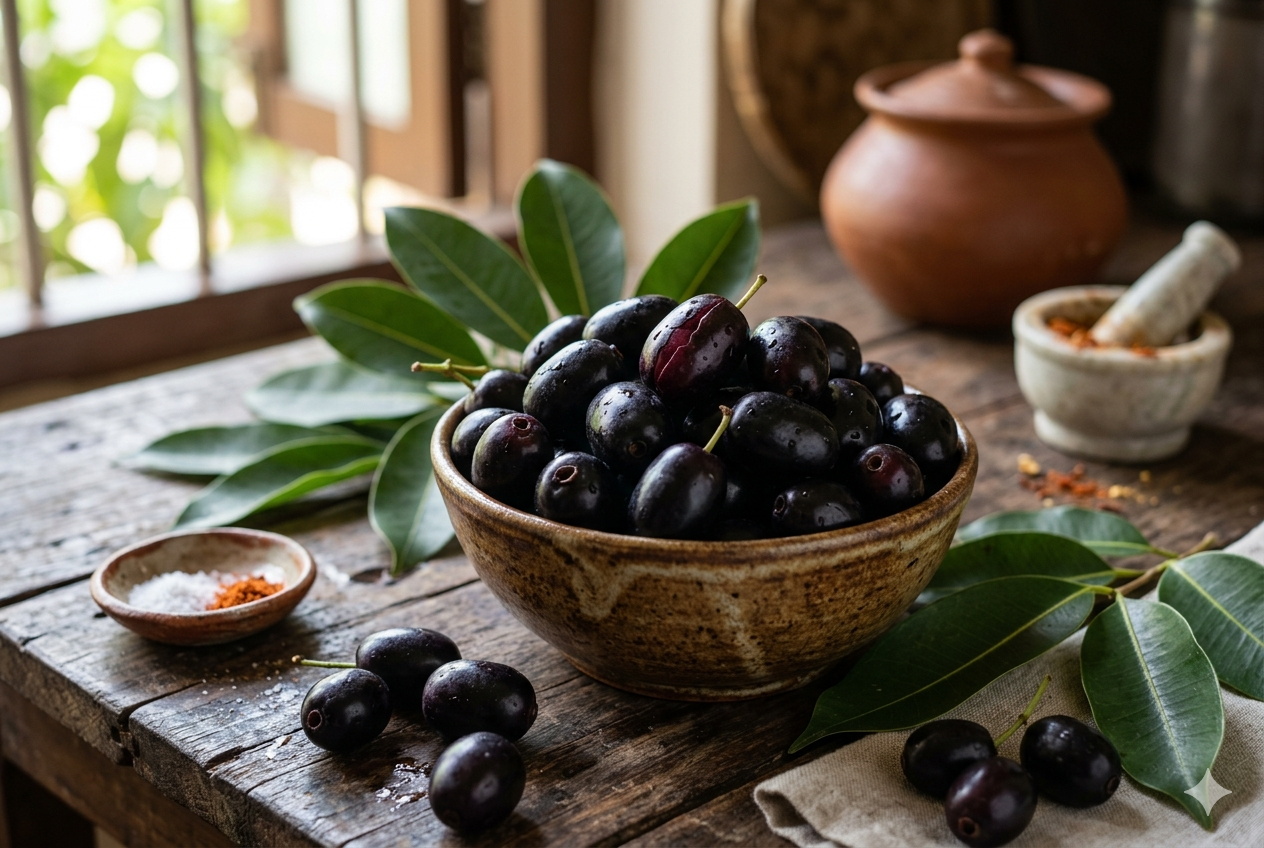 Jamun Black Plum Growing India — Divine Fruit Ayurvedic Encyclopedia