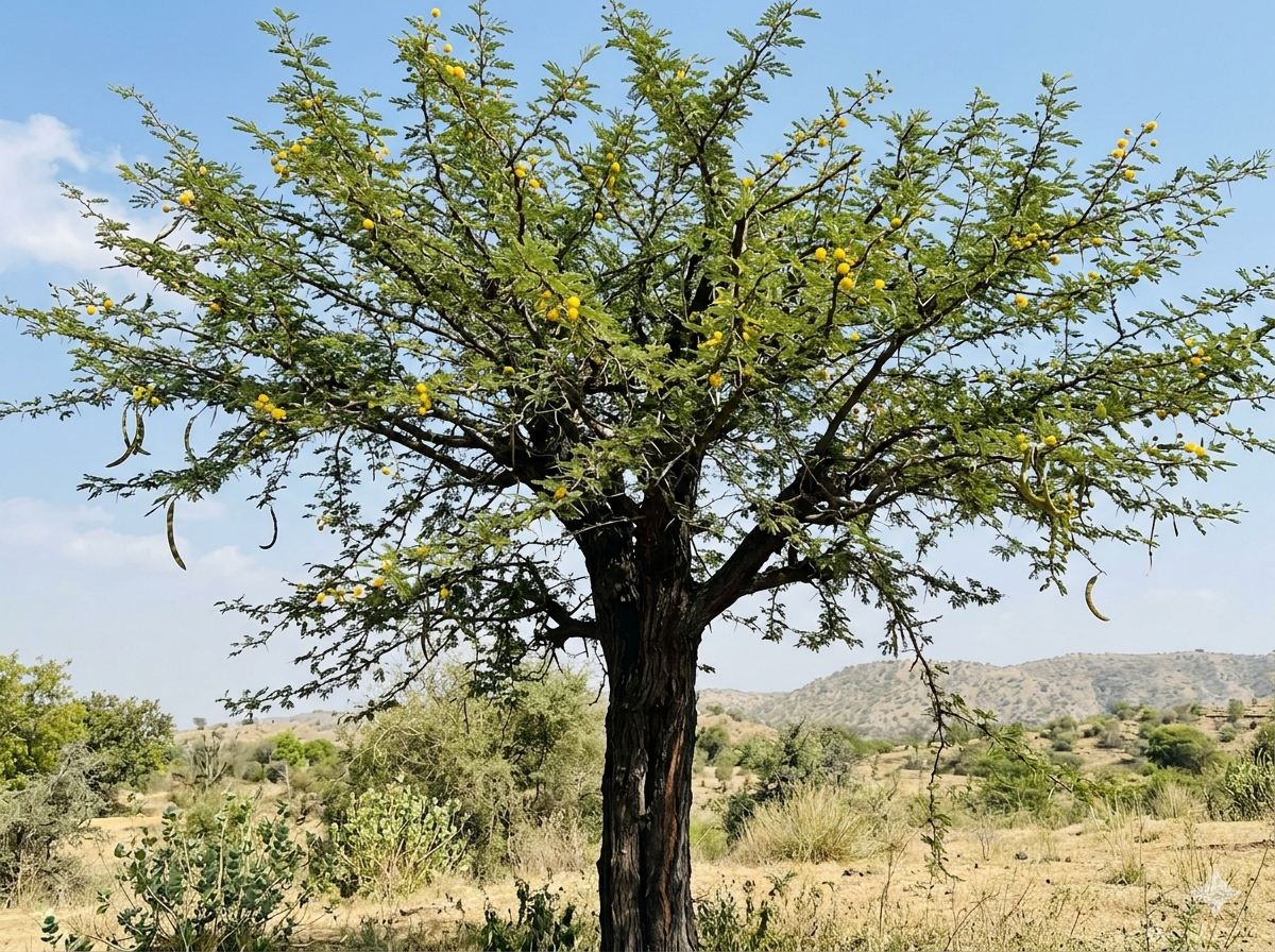 Kikar Babool Acacia nilotica Gum Arabic India Rajasthan — PlantCare