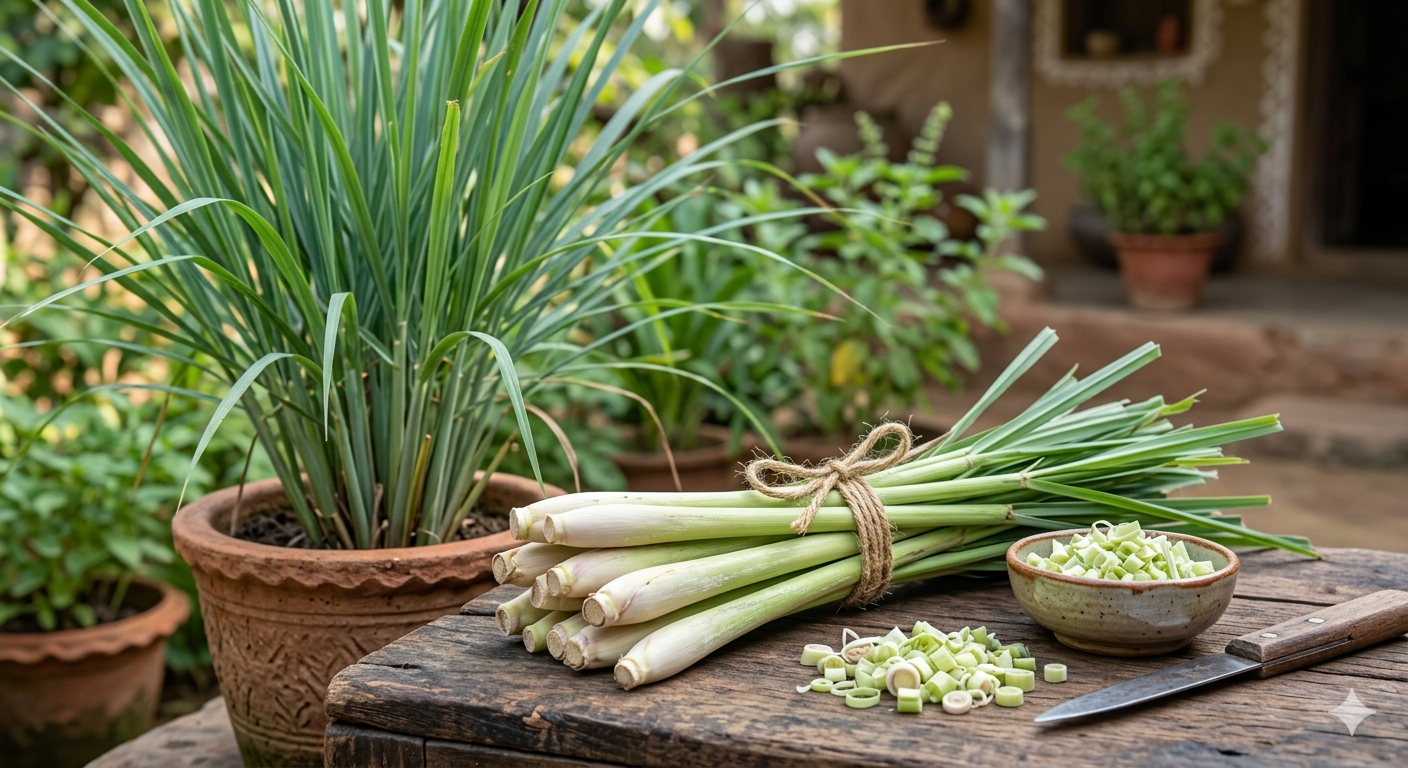 Lemongrass Growing India — Chai Ghas Market Stalk Propagation Encyclopedia