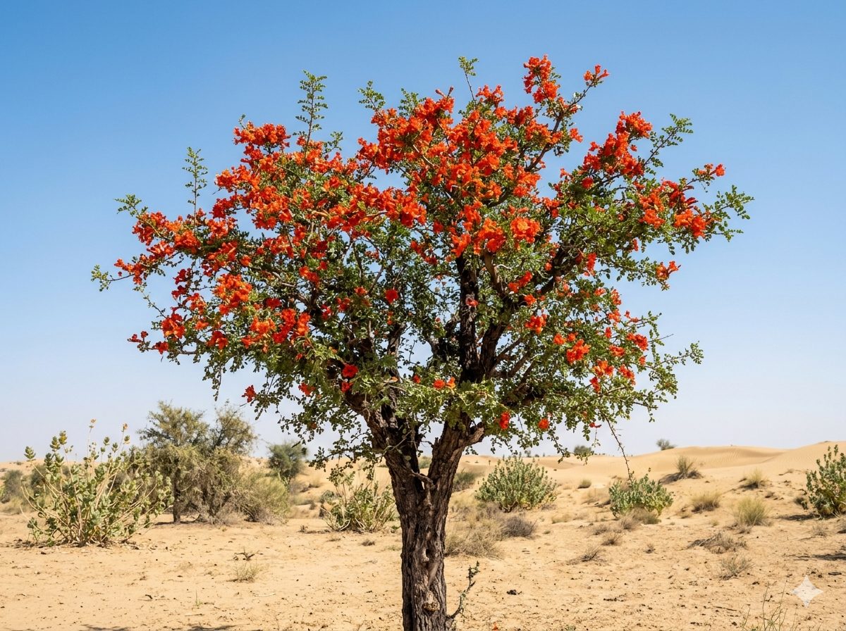 Rohida Roheda Marwar Teak Desert Tree Rajasthan Orange Flowers — PlantCare