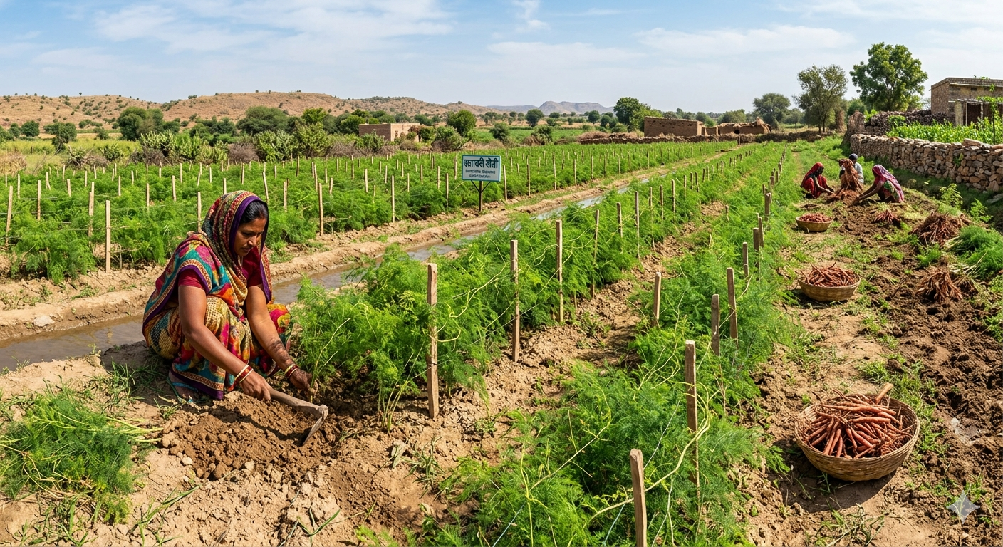 Shatavari Growing India Womens Health Herb Asparagus Racemosus