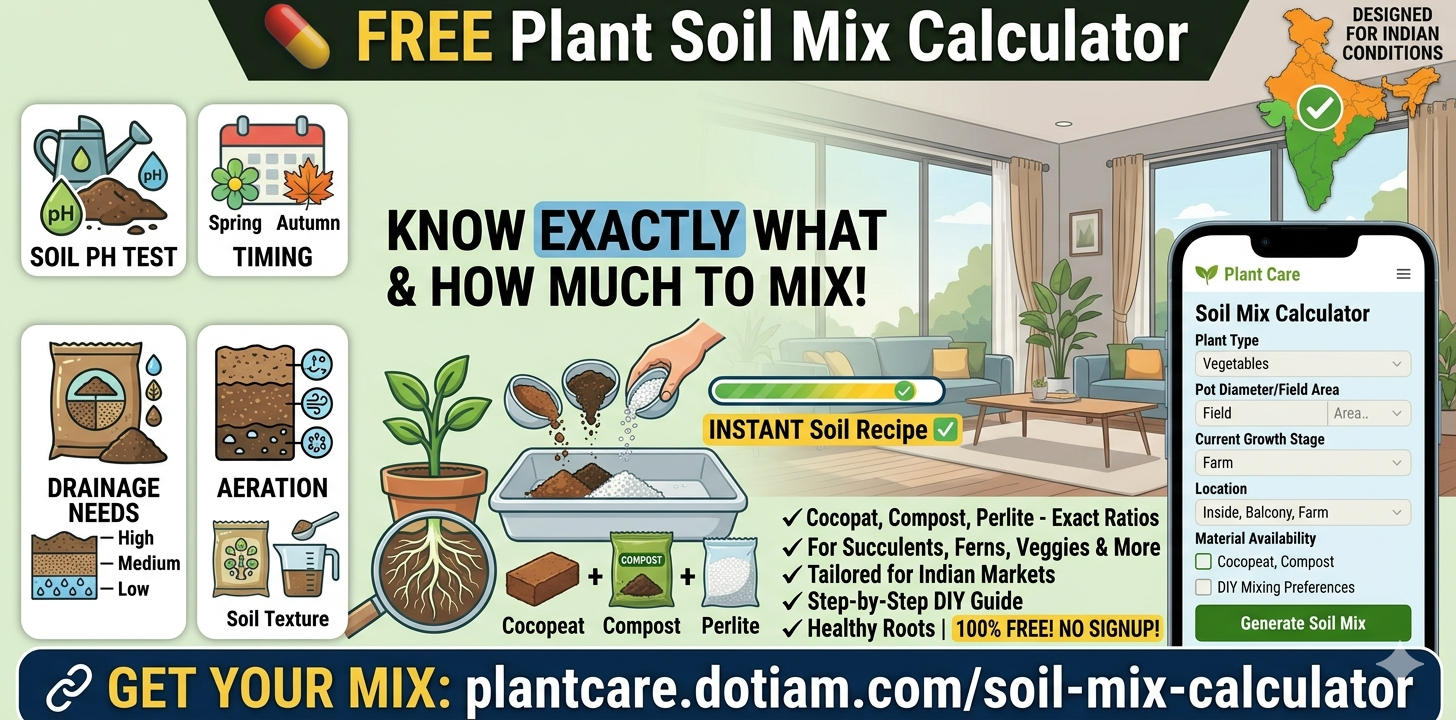 Soil Mix Calculator — Best Potting Mix Recipe Free — PlantCare
