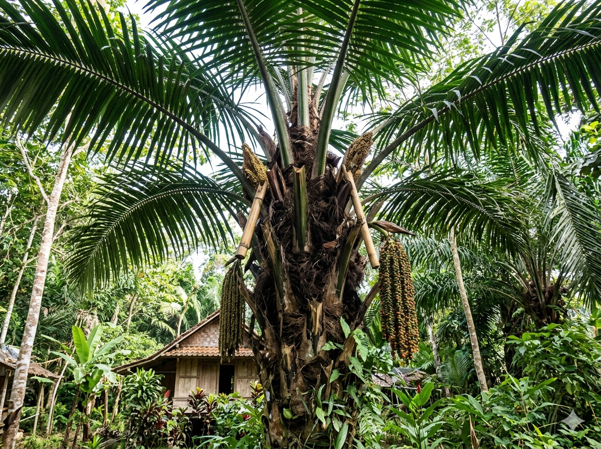Sugar Palm Arenga pinnata NE India Ijuk Fiber Gula Aren — PlantCare